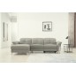 - Canapé d'angle avec un relax électrique en cuir de buffle italien de luxe, 5 places BEAURELAX gris clair, angle gauche, POUF O - Canapé d'angle avec un relax électrique en cuir de buffle italien de luxe, 5 places BEAURELAX gris clair, angle gauche, POUF O