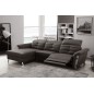 - Canapé d'angle avec un relax électrique en cuir de buffle italien de luxe, 5 places BEAURELAX noir, angle gauche, POUF OFFERT - Canapé d'angle avec un relax électrique en cuir de buffle italien de luxe, 5 places BEAURELAX noir, angle gauche, POUF OFFERT