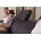 Canapé droit 5 places en cuir de buffle italien de luxe, en option avec un relax électrique gauche, PLAZZA, couleur noir Canapé droit 5 places en cuir de buffle italien de luxe, en option avec un relax électrique gauche, PLAZZA, couleur noir