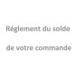 Solde de paiement de la commande, Canapé d'angle en cuir italien 6 places moda, beige , angle gauche, total 2175,00€, en 6x sans