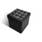 Pouf-coffre de rangement de qualité supérieure CAPITO, noir Pouf-coffre de rangement de qualité supérieure CAPITO, noir