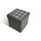 Pouf-coffre de rangement de qualité supérieure CAPITO, gris foncé Pouf-coffre de rangement de qualité supérieure CAPITO, gris foncé