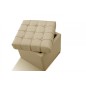 Pouf-coffre de rangement de qualité supérieure CAPITO, beige Pouf-coffre de rangement de qualité supérieure CAPITO, beige