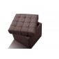 Pouf-coffre de rangement de qualité supérieure CAPITO, chocolat Pouf-coffre de rangement de qualité supérieure CAPITO, chocolat