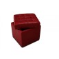 Pouf-coffre de rangement de qualité supérieure CAPITO, bordeaux Pouf-coffre de rangement de qualité supérieure CAPITO, bordeaux