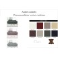 Canapé 3 places en cuir italien buffle ITALINA, couleurs personnalisées avec surpiqure, Autres couleurs