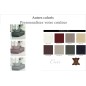Canapé 2 places en cuir italien buffle ITALINA, couleurs personnalisées avec surpiqure, Autres couleurs