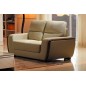 Canapé 2 places en cuir italien buffle RAVENA, beige Canapé 2 places en cuir italien buffle RAVENA, beige