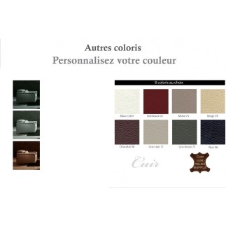 fauteuil 1 place en cuir italien buffle LUXY, couleur personnalisée