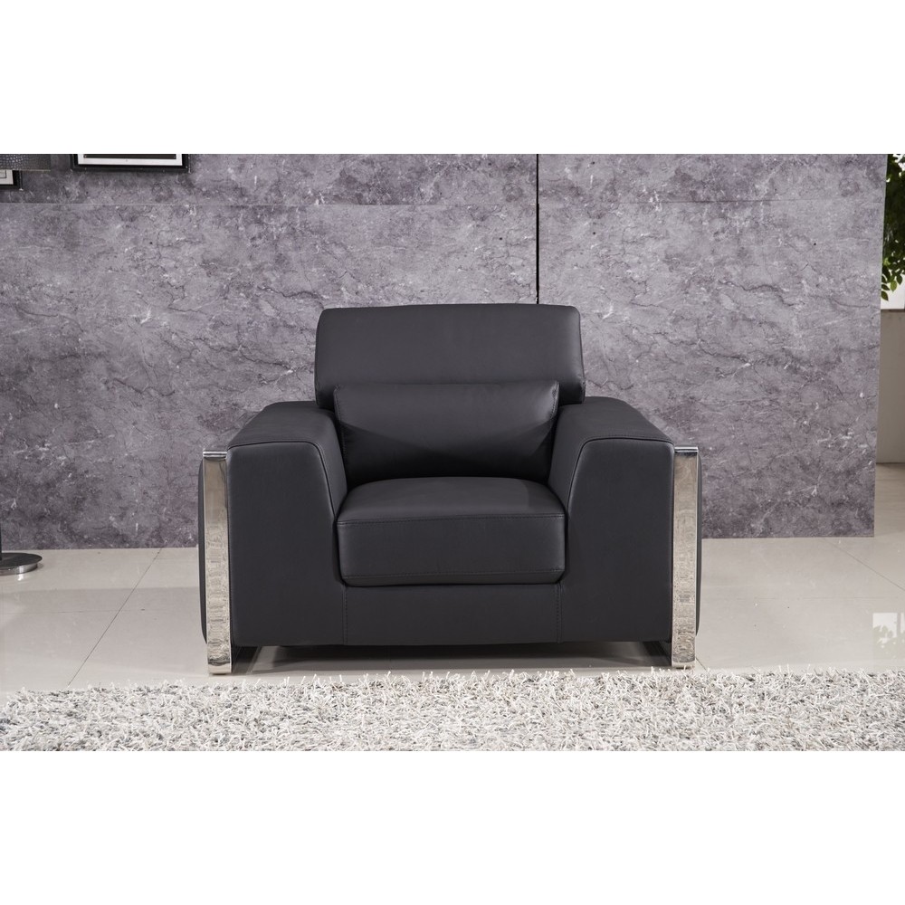 fauteuil 1 place en cuir italien buffle LUXY, noir fauteuil 1 place en cuir italien buffle LUXY, noir