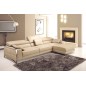 Canapé d'angle en cuir italien 5 places SUEDE, beige, angle droit Canapé d'angle en cuir italien 5 places SUEDE, beige, angle droit