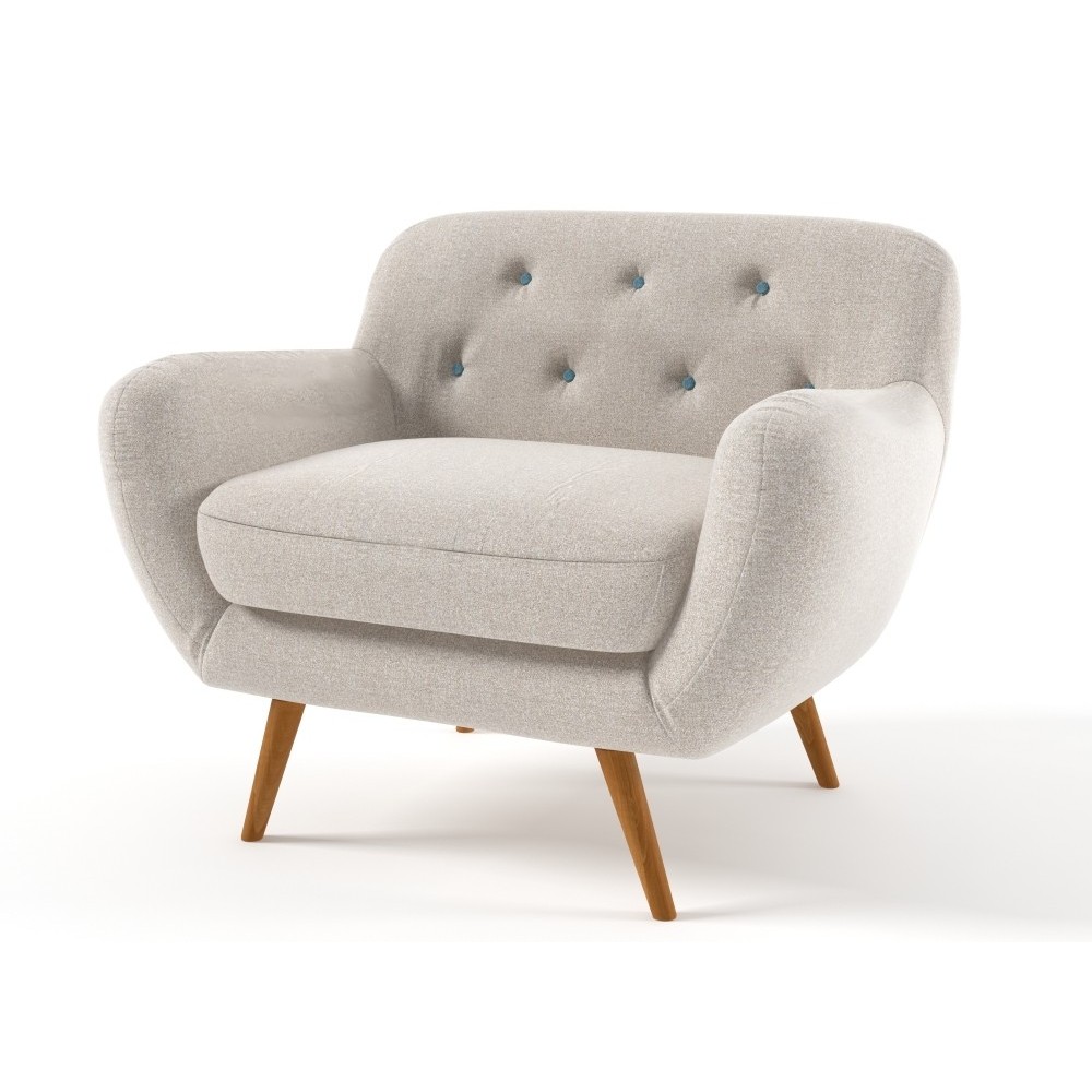 Fauteuil 1 place en tissu de qualité ZEST, ivoire. Fauteuil 1 place en tissu de qualité ZEST, ivoire.