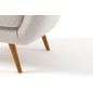 Fauteuil 1 place en tissu de qualité ZEST, ivoire. Fauteuil 1 place en tissu de qualité ZEST, ivoire.