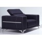 Ensemble Canapé 3 places et 2 places en cuir italien buffle VEGA, noir avec surpiqure blanche Ensemble Canapé 3 places et 2 places en cuir italien buffle VEGA, noir avec surpiqure blanche