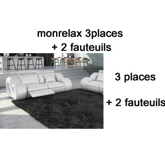 solde de paiement de la commande XPVT02131230, Ensemble canapé 3 places et 2 fauteuils, en cuir supérieur luxe haut de gamme ita