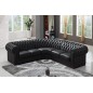 1er paiement de la commande WGD103052211 , Canapé d'angle en cuir italien 6/7 places bijou, noir. 6x sans frais. Total 1735,00 €