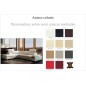 1er paiement de la commande Canapé d'angle en cuir italien 6/7 places izen, couleur gris clair, angle gauche