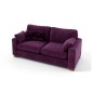 Canapé 2 places convertible en tissu de qualité COSY, violet. Canapé 2 places convertible en tissu de qualité COSY, violet.