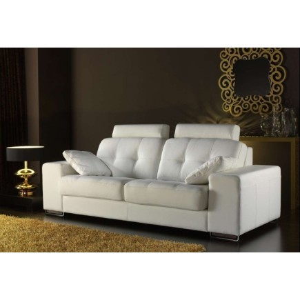 Solde de commande : Canapé PALM BEACH, 3 places en cuir haut de gamme italien Vénésetti , 6x sans frais, total 1067 €