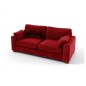 Canapé 3 places en tissu de qualité COSY, rouge. Canapé 3 places en tissu de qualité COSY, rouge.