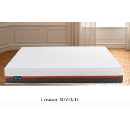 Exceptionnel MATELAS Zéna 140x200 avec 4 COUCHES de mousse haute qualité, mémoire de forme + Latex et Sur-couche, épaisseur 26 c