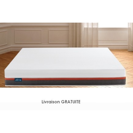 Exceptionnel MATELAS Zéna 180x200 avec 4 COUCHES de mousse haute qualité, mémoire de forme + Latex et Sur-couche, épaisseur 26 c