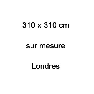 Commande sur mesure: canapé d'angle en cuir buffle italien de luxe londres blanc (pas blanc neige) sur mesure, 310x310 cm, en 4x
