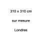 Commande sur mesure: canapé d'angle en cuir buffle italien de luxe londres blanc (pas blanc neige) sur mesure, 310x310 cm, en 4x