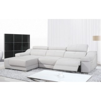 Second paiement de la commande composée de 4 canapés d'angle double relax en cuir de buffle italien de luxe 5 places BiRELAX, bl