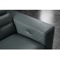 Canapé d'angle avec un relax électrique en cuir de buffle italien de luxe 6 places REVOLAX gris foncé, angle gauche, POUF OFFERT Canapé d'angle avec un relax électrique en cuir de buffle italien de luxe 6 places REVOLAX gris foncé, angle gauche, POUF OFFERT