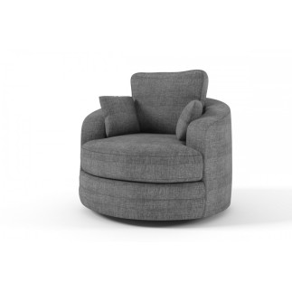 Fauteuil 1 place PIVOTANT en tissu de qualité SWITY, gris