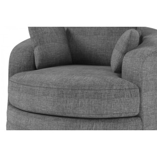Fauteuil 1 place PIVOTANT en tissu de qualité SWITY, gris