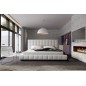 Lit design en cuir italien de luxe SILVER, blanc, 160x200 Lit design en cuir italien de luxe SILVER, blanc, 160x200
