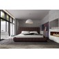 Lit design en cuir italien de luxe SILVER, chocolat, 180x200 Lit design en cuir italien de luxe SILVER, chocolat, 180x200