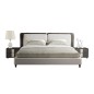 Lit design en cuir et tissu de luxe ASTRA, choisissez la couleur et le tissu, 140x200, Personnalisé Lit design en cuir et tissu de luxe ASTRA, choisissez la couleur et le tissu, 140x200, Personnalisé
