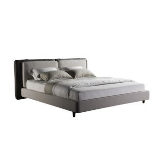 Lit design en cuir et tissu de luxe ASTRA, choisissez la couleur et le tissu, 160x200, Personnalisé