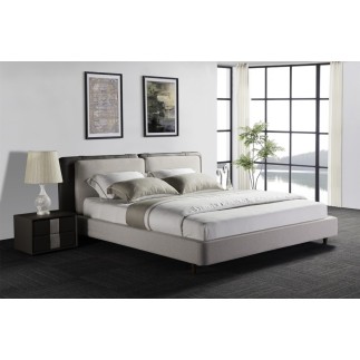 Lit design en cuir et tissu de luxe ASTRA, choisissez la couleur et le tissu, 160x200