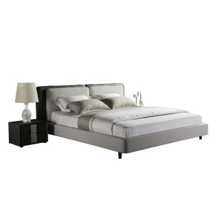 Lit design en cuir et tissu de luxe ASTRA, choisissez la couleur et le tissu, 180x200