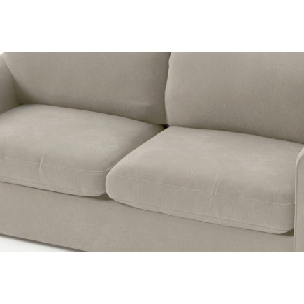 Canapé 2 places en tissu de qualité NIKOS, beige