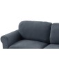 Canapé 2 places en tissu de qualité NIKOS, gris