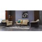 Ensemble Ensemble canapé 3 places et 2 places et fauteuil en cuir italien buffle DUBLIN, couleur beige et liseret chocolat Ensemble Ensemble canapé 3 places et 2 places et fauteuil en cuir italien buffle DUBLIN, couleur beige et liseret chocolat