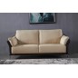Ensemble Ensemble canapé 3 places et 2 places et fauteuil en cuir italien buffle DUBLIN, couleur beige et liseret chocolat Ensemble Ensemble canapé 3 places et 2 places et fauteuil en cuir italien buffle DUBLIN, couleur beige et liseret chocolat