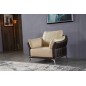 Ensemble Ensemble canapé 3 places et 2 places et fauteuil en cuir italien buffle DUBLIN, couleur beige et liseret chocolat Ensemble Ensemble canapé 3 places et 2 places et fauteuil en cuir italien buffle DUBLIN, couleur beige et liseret chocolat