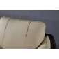 Ensemble Ensemble canapé 3 places et 2 places et fauteuil en cuir italien buffle DUBLIN, couleur beige et liseret chocolat Ensemble Ensemble canapé 3 places et 2 places et fauteuil en cuir italien buffle DUBLIN, couleur beige et liseret chocolat