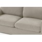Canapé 3 places en tissu de qualité NIKOS, beige