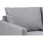 Canapé 3 places en tissu de qualité ELINA, gris clair Canapé 3 places en tissu de qualité ELINA, gris clair