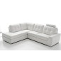 Canapé d'angle TOSCA en simili cuir de qualité supérieure Vénésetti, blanc, 5 places, angle gauche Canapé d'angle TOSCA en simili cuir de qualité supérieure Vénésetti, blanc, 5 places, angle gauche