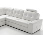 Canapé d'angle TOSCA en simili cuir de qualité supérieure Vénésetti, blanc, 5 places, angle gauche Canapé d'angle TOSCA en simili cuir de qualité supérieure Vénésetti, blanc, 5 places, angle gauche