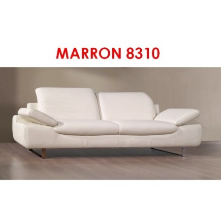 Commande Casanoti : canapé torino en cuir haut de gamme italien canapé 2 places marron n°8310 - casanoti, 6x sans frais, total d