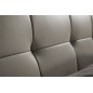 Lit design en cuir italien de luxe BERTA, avec sommier à lattes, gris clair, 140x200 Lit design en cuir italien de luxe BERTA, avec sommier à lattes, gris clair, 140x200